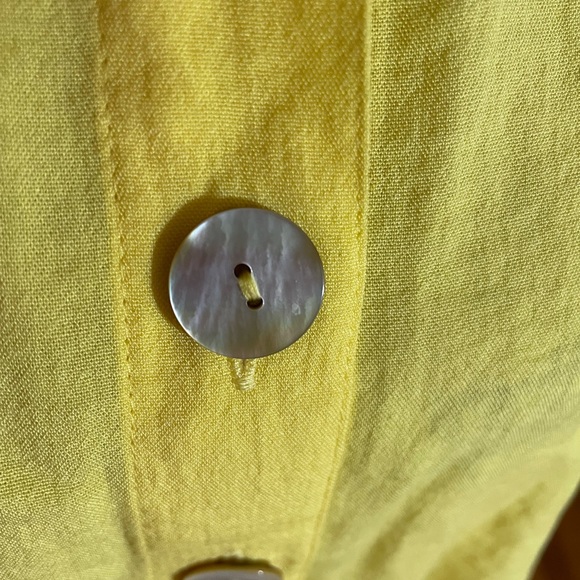 John Mark Layered Langen Look Yellow Blouse - Picture 3 of 7